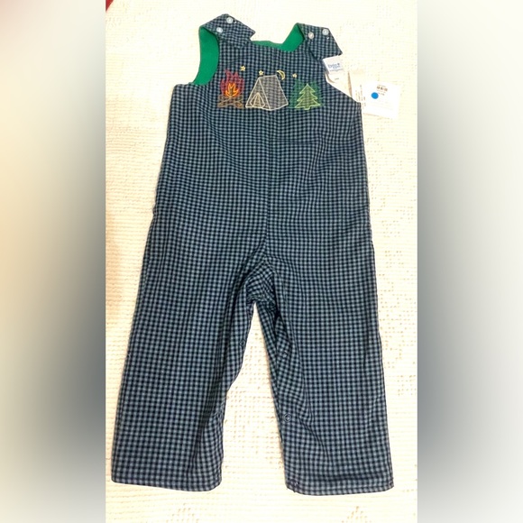 Brown Bowen & Co. Boys Liberty Square Longall - Plaid Tabs Reverse to Solid - Bulls Bay Blue main image 0